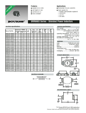 SRR6603-682ML Datasheet PDF Bourns, Inc
