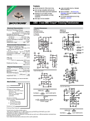 3303W-3-503E Datasheet PDF Bourns, Inc