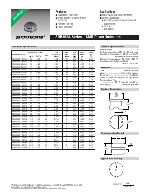 SDR0604 Datasheet PDF Bourns, Inc