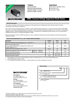 SMBJ100A-H Datasheet PDF Bourns, Inc