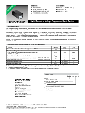 SMCJ18A-H Datasheet PDF Bourns, Inc