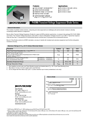 P4SMA15A-H Datasheet PDF Bourns, Inc