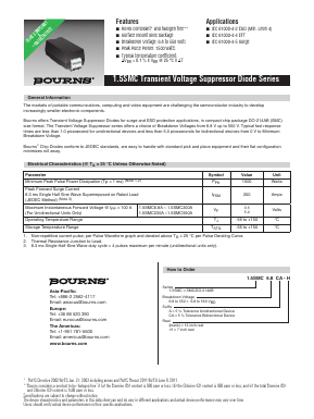 1.5SMC11A Datasheet PDF Bourns, Inc