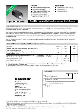 1.5SMC300A Datasheet PDF Bourns, Inc