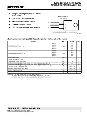 BD543 Datasheet PDF Bourns, Inc