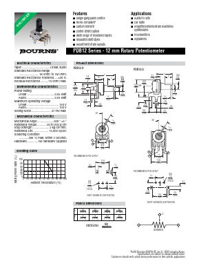 PDB12-F4201-204BF Datasheet PDF Bourns, Inc