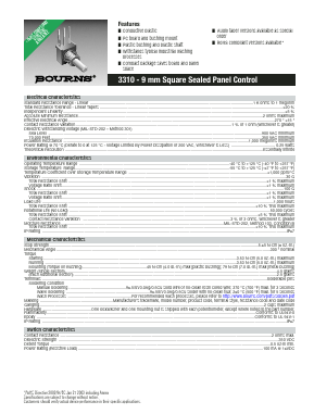 3310C-105-104 Datasheet PDF Bourns, Inc