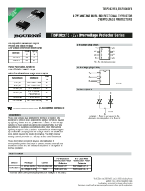 TISP3072F3SL-S Datasheet PDF Bourns, Inc