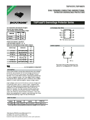 TISP1072F3D Datasheet PDF Bourns, Inc