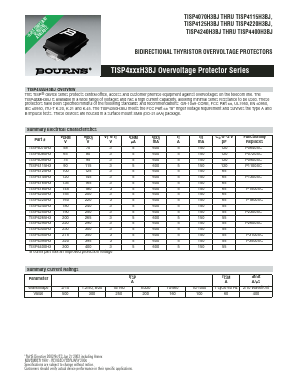 TISP4350H3BJR Datasheet PDF Bourns, Inc