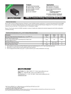 SMBJ18CA-Q Datasheet PDF Bourns, Inc
