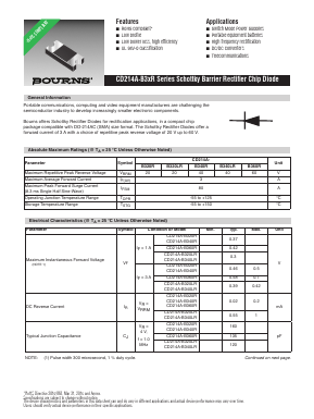 CD214A-B340R Datasheet PDF Bourns, Inc
