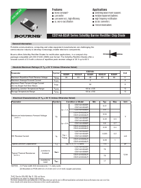 CD214A-B220R Datasheet PDF Bourns, Inc
