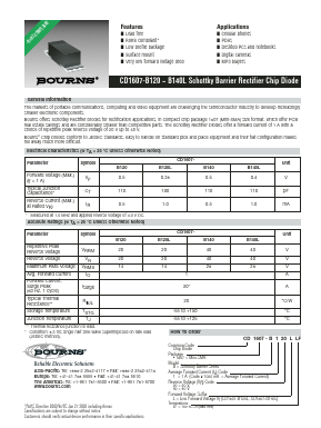 CD1607-B140LLF Datasheet PDF Bourns, Inc