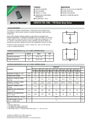 CDSOT23-T08C Datasheet PDF Bourns, Inc