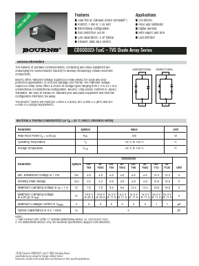 CDSOD323-T12 Datasheet PDF Bourns, Inc