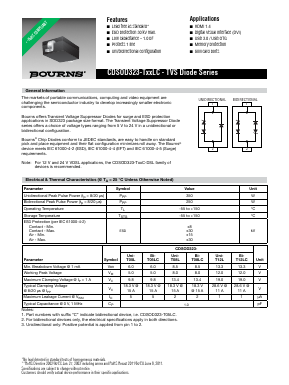 CDSOD323-T12LC Datasheet PDF Bourns, Inc
