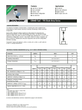 CD0402-T24C Datasheet PDF Bourns, Inc