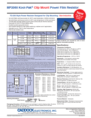 MP2060 Datasheet PDF CADDOCK ELECTRONICS, INC.