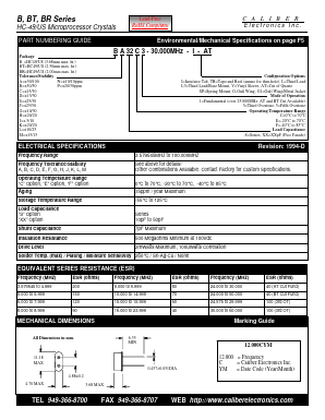 BP32E3 Datasheet PDF Caliber Electronics Inc.