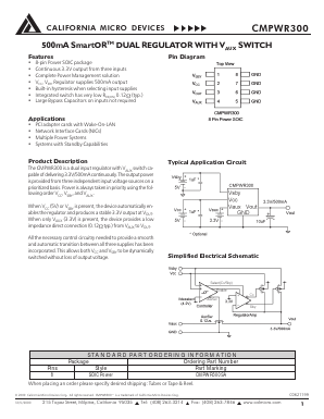 CMPWR300 Datasheet PDF California Micro Devices Corp