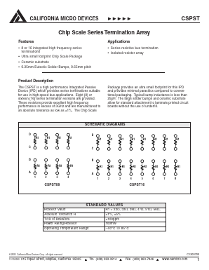 CSPST08 Datasheet PDF California Micro Devices Corp