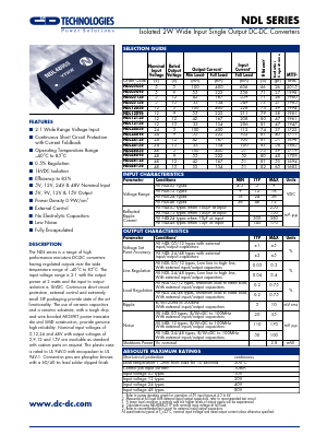 NDL0509S Datasheet PDF C AND D TECHNOLOGIES