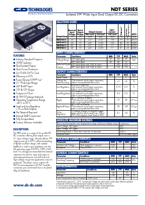 NDTD2415 Datasheet PDF C AND D TECHNOLOGIES