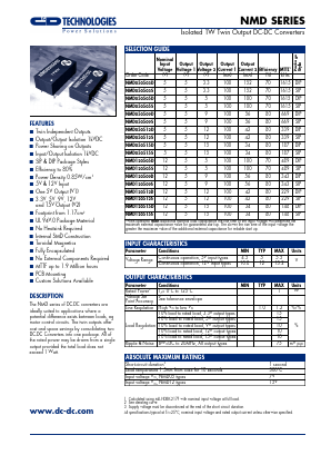 NMD050503D Datasheet PDF C AND D TECHNOLOGIES