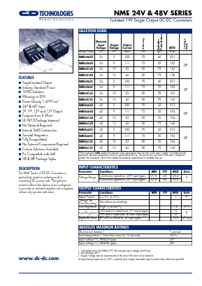 NME48V Datasheet PDF C AND D TECHNOLOGIES