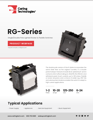 RGSCA901-R-B-B-D Datasheet PDF Carling Technologies