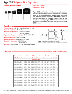 DME6S27K-F Datasheet PDF Cornell Dubilier Electronics