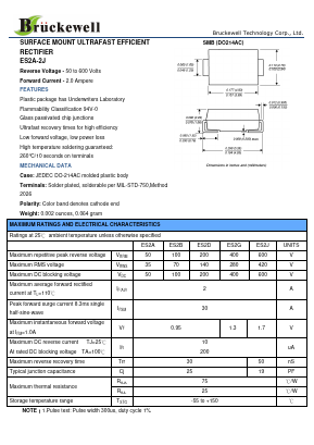 ES2J-2J Datasheet PDF Continental Device India Limited