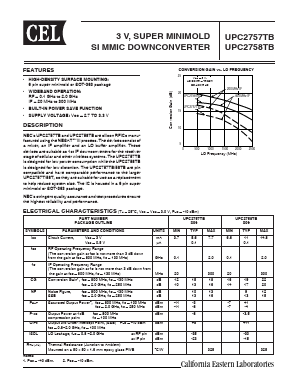 UPC2758TB-E3-A Datasheet PDF California Eastern Laboratories.
