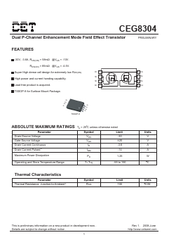 CEG8304 Datasheet PDF Chino-Excel Technology