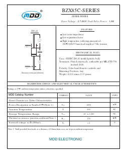BZX85C180 Datasheet PDF Jiangsu Yutai Electronics Co., Ltd