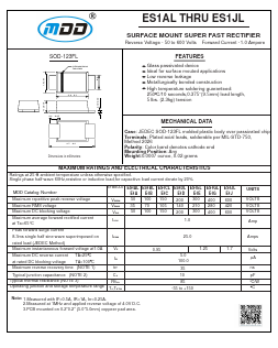 ES1AL Datasheet PDF Jiangsu Yutai Electronics Co., Ltd