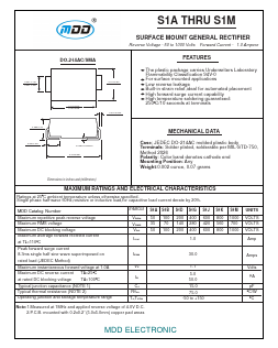 S1D Datasheet PDF Jiangsu Yutai Electronics Co., Ltd
