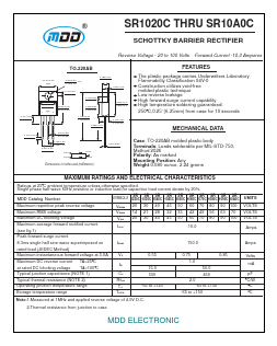 SR1045C Datasheet PDF Jiangsu Yutai Electronics Co., Ltd