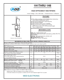 1H8 Datasheet PDF Jiangsu Yutai Electronics Co., Ltd