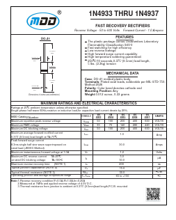 1N4935 Datasheet PDF Jiangsu Yutai Electronics Co., Ltd