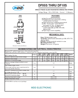 DF05S Datasheet PDF Jiangsu Yutai Electronics Co., Ltd