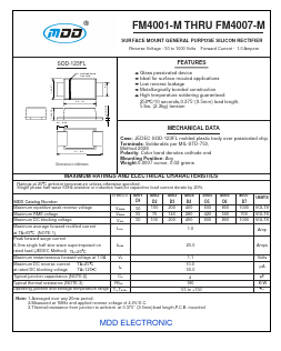 FM4002-M Datasheet PDF Jiangsu Yutai Electronics Co., Ltd