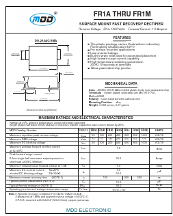 FR1AA Datasheet PDF Jiangsu Yutai Electronics Co., Ltd