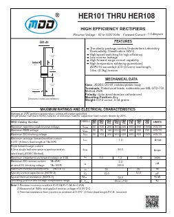HER108 Datasheet PDF Jiangsu Yutai Electronics Co., Ltd