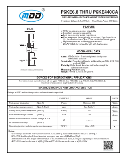 P6KE10A Datasheet PDF Jiangsu Yutai Electronics Co., Ltd
