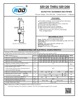 SR140 Datasheet PDF Jiangsu Yutai Electronics Co., Ltd