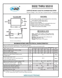 SS35A Datasheet PDF Jiangsu Yutai Electronics Co., Ltd