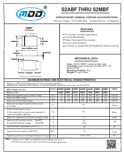 S2JBF Datasheet PDF Jiangsu Yutai Electronics Co., Ltd