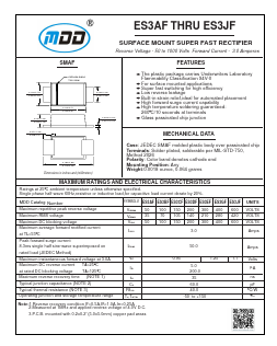 ES3JF Datasheet PDF Jiangsu Yutai Electronics Co., Ltd